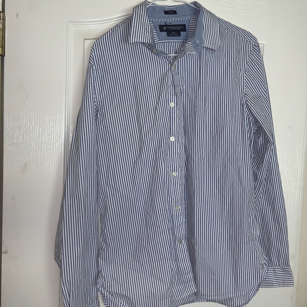 American eagle button up dress shirt.